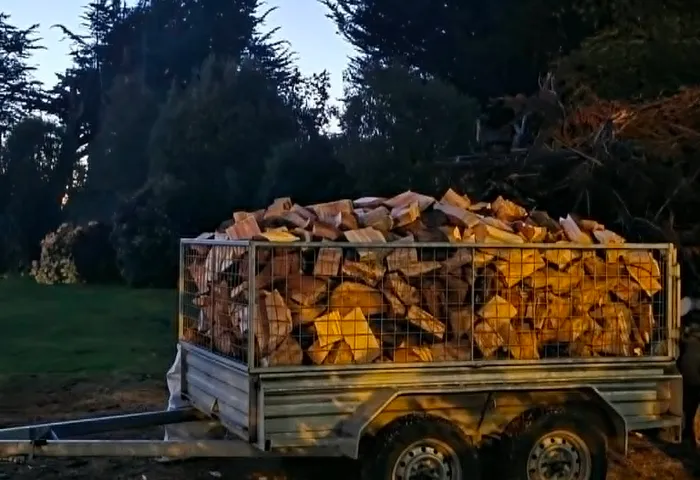 Firewood services job site photo